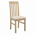 Chaise tapissée en bois pour salle à manger, 96x43x40cm