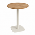 Table ronde 70cm pieds blancs