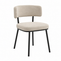 Chaise design moderne avec tapisserie métallique