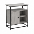 Buffet moderne gris en bois 69x35x80 cm