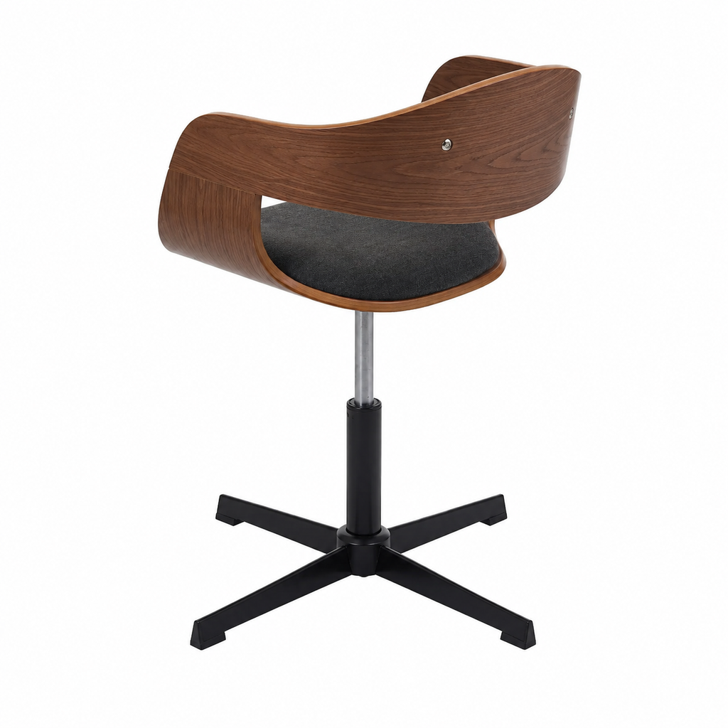 Ensemble de 6 chaises de salle à manger en tissu noir