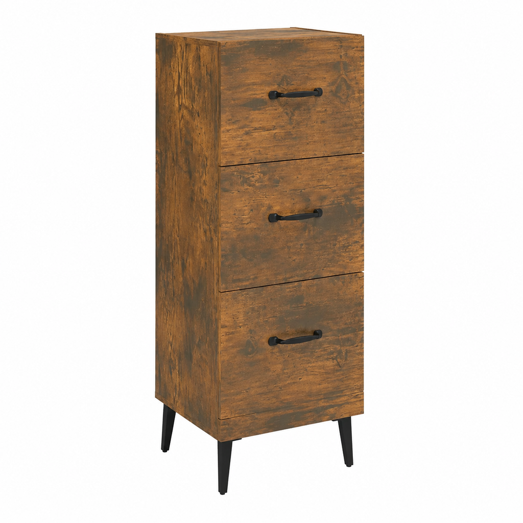 Buffet en bois marron avec tiroirs 34,5 x 34 x 90 cm