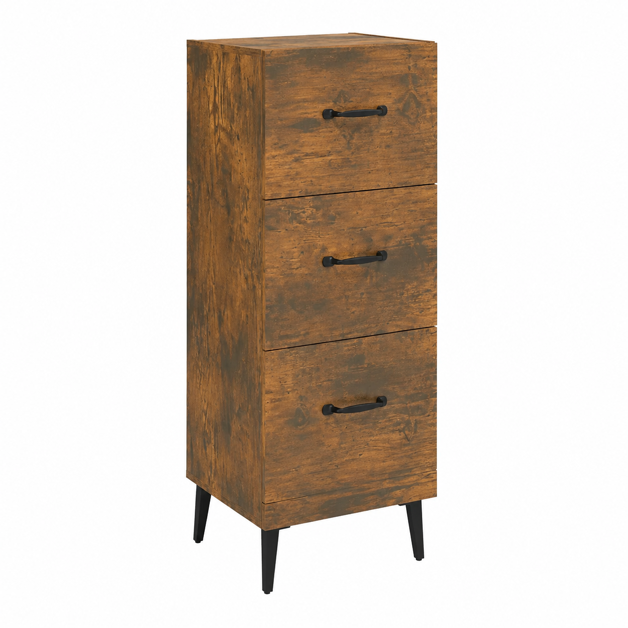 Buffet en bois marron avec tiroirs 34,5 x 34 x 90 cm