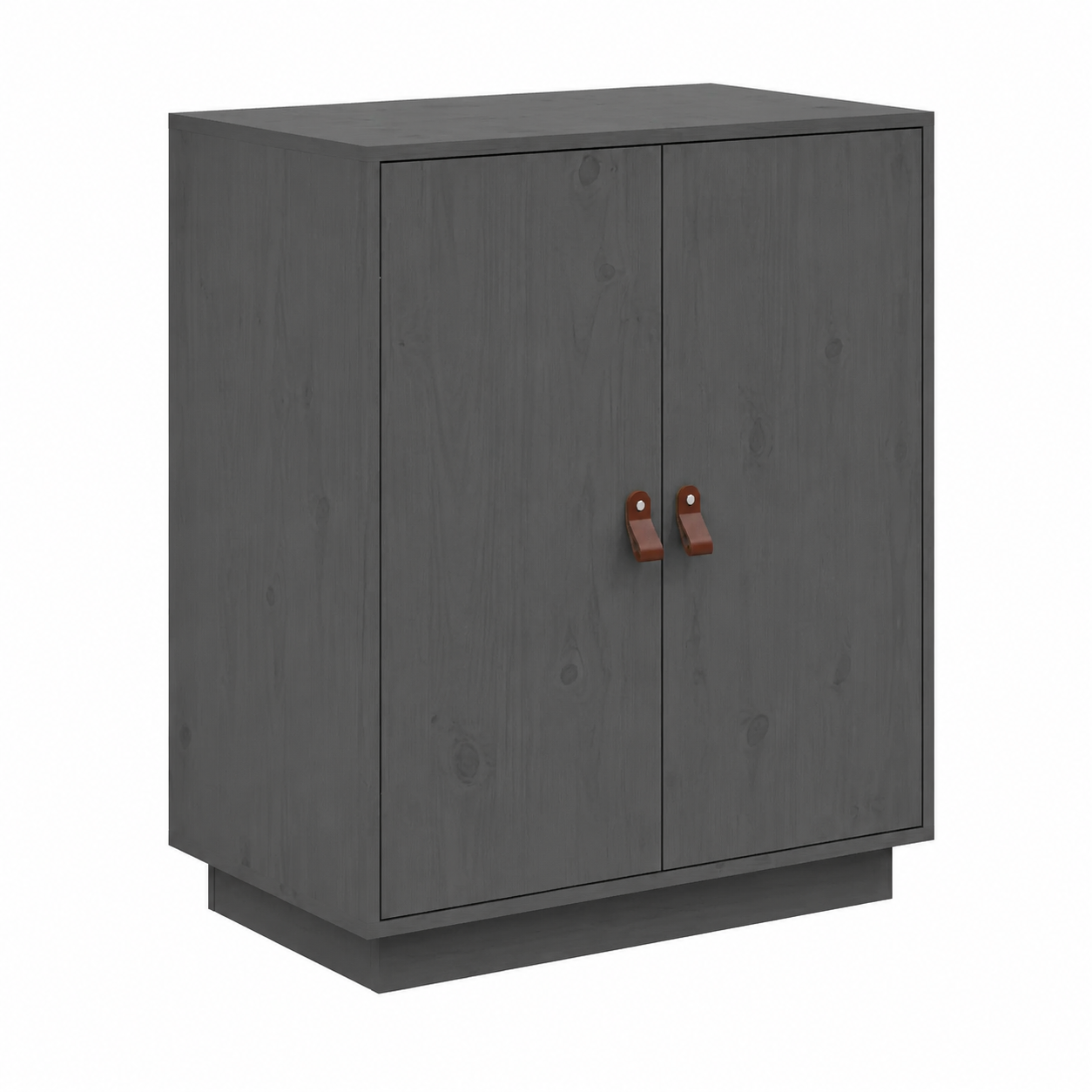 Armoire Commode en Bois Gris antracita 65.5 x 40 x 75 cm
