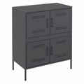 Meuble de rangement anthracite en acier 68x39x79 cm