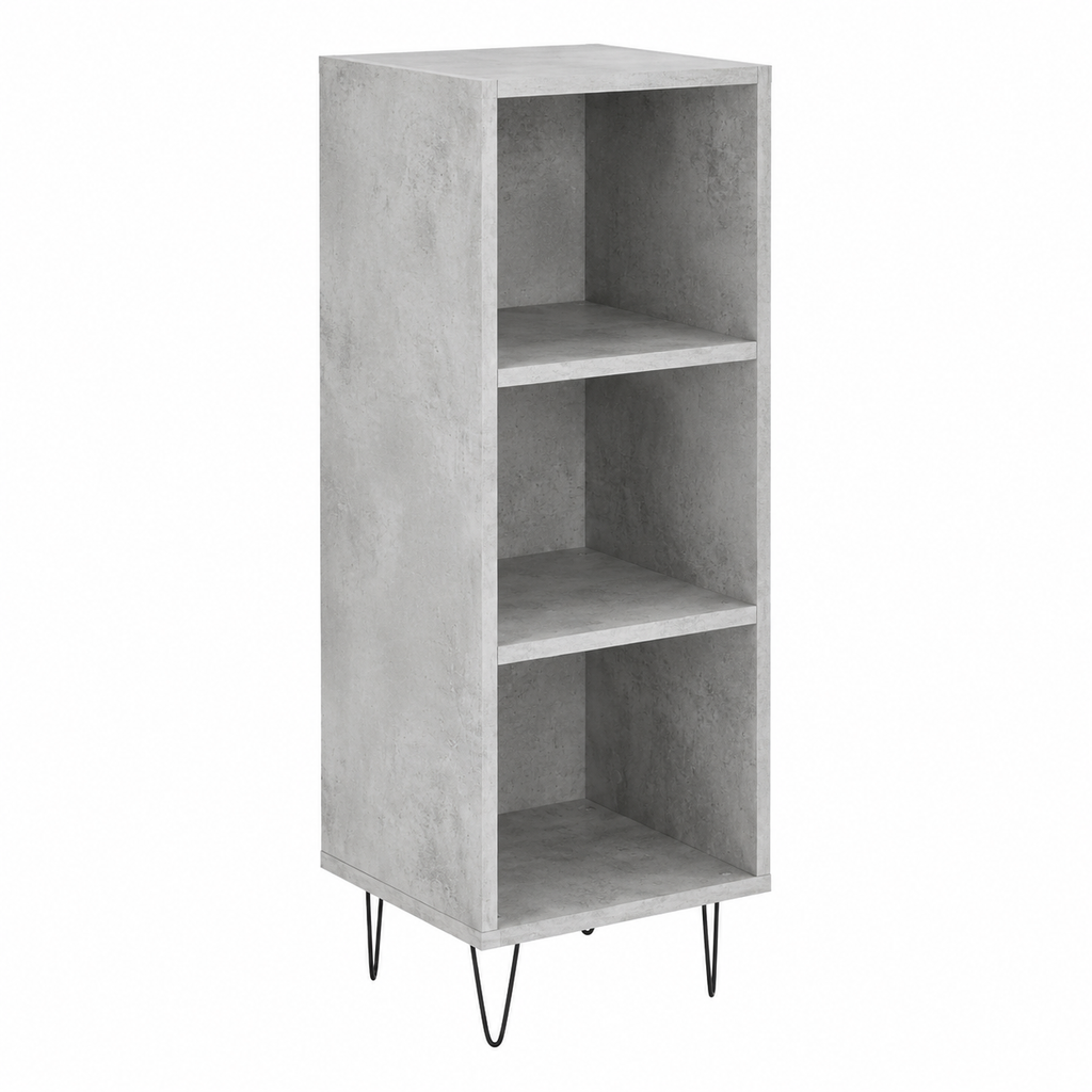 Buffet moderne gris béton en bois d'ingénierie 90 cm