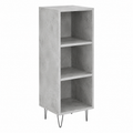 Buffet moderne gris béton en bois d'ingénierie 90 cm