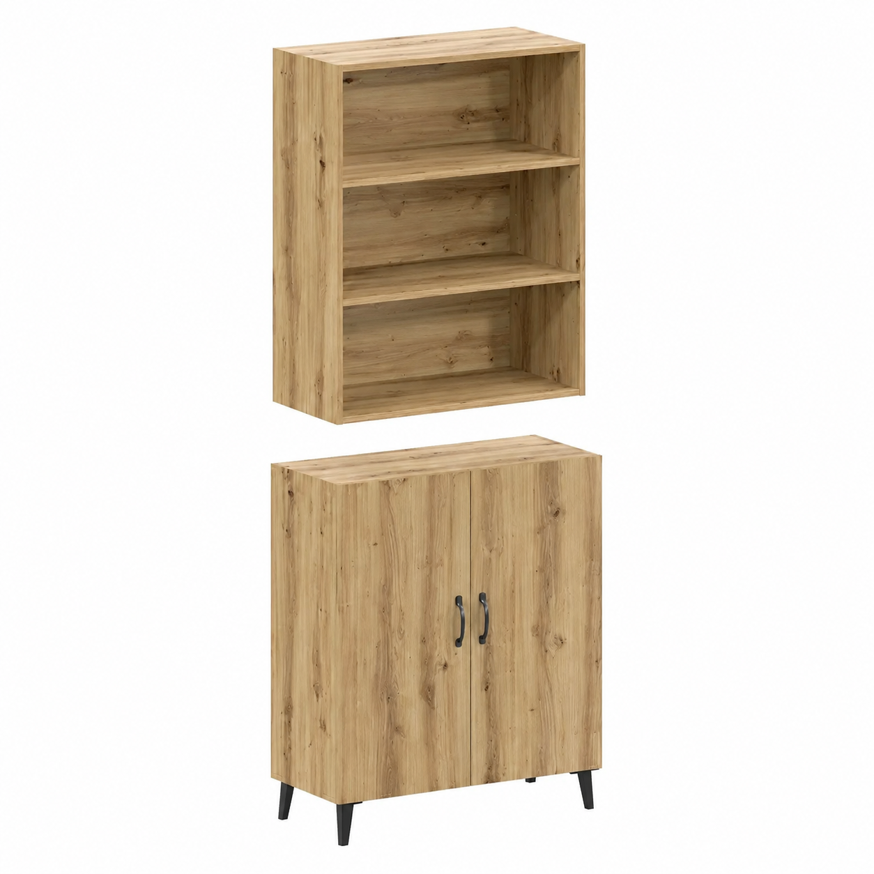 Buffet en bois avec armoire murale