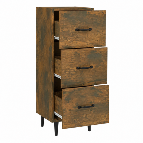 Buffet en bois marron avec tiroirs 34,5 x 34 x 90 cm